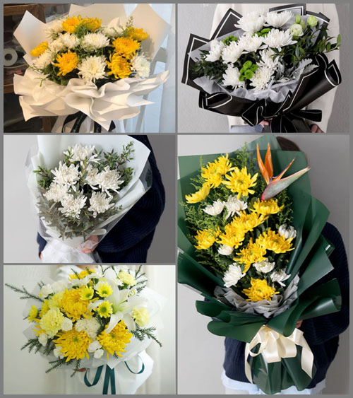 安徽阜阳市临泉县黄岭镇八里坡村白事花束代送